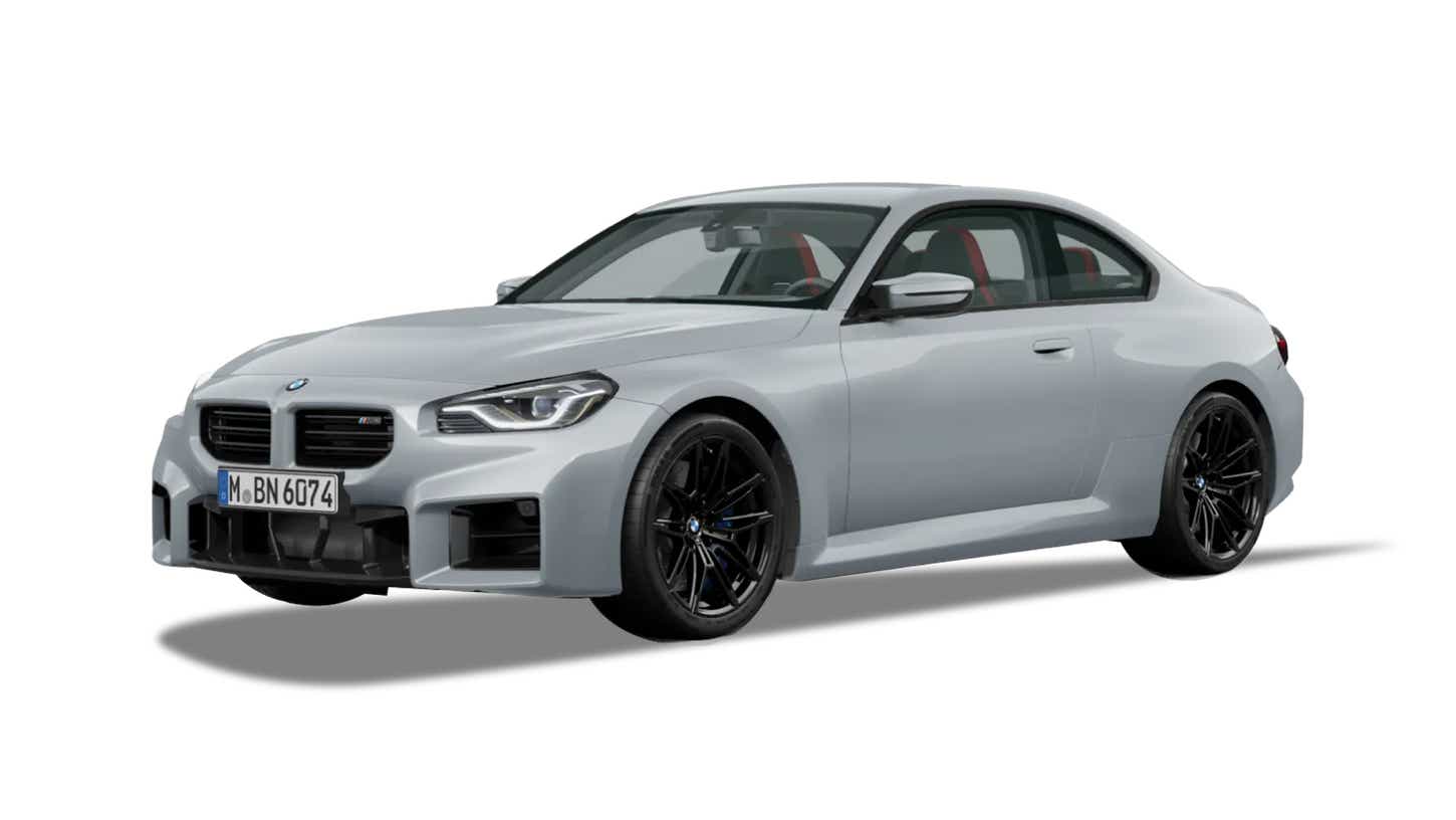 Front three-quarter view of a BMW M2