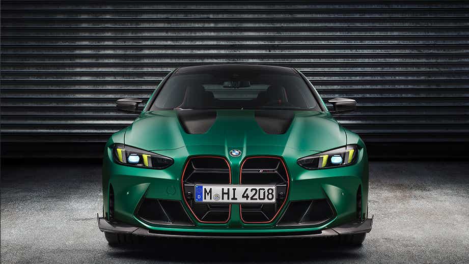 front view of a BMW M4 Competition