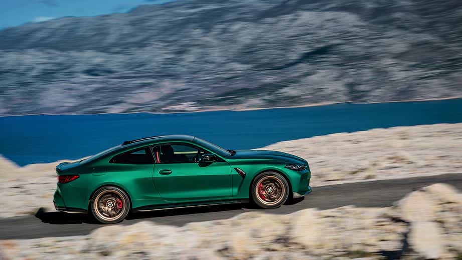 side view of a BMW M4 Competition