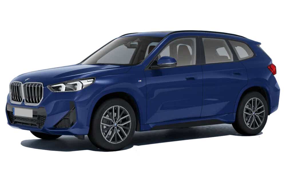 front three-quarter view of a BMW X1