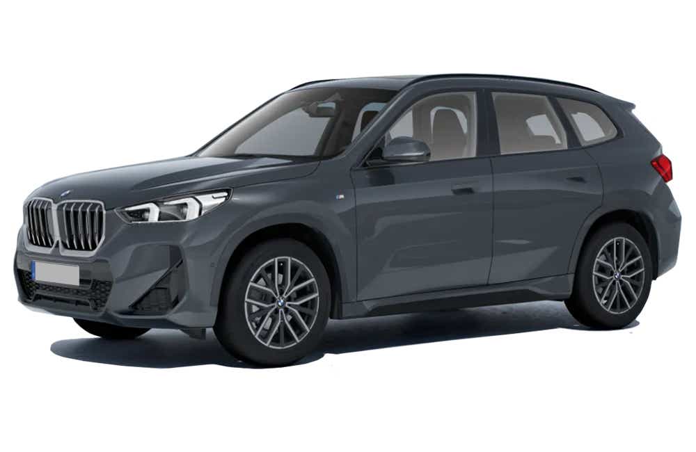front three-quarter view of a BMW X1