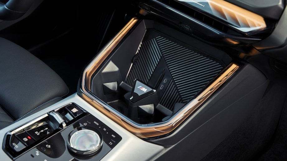 center console and gear selector of a BMW X3