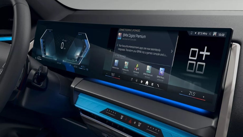 interior dashboard of a BMW X3