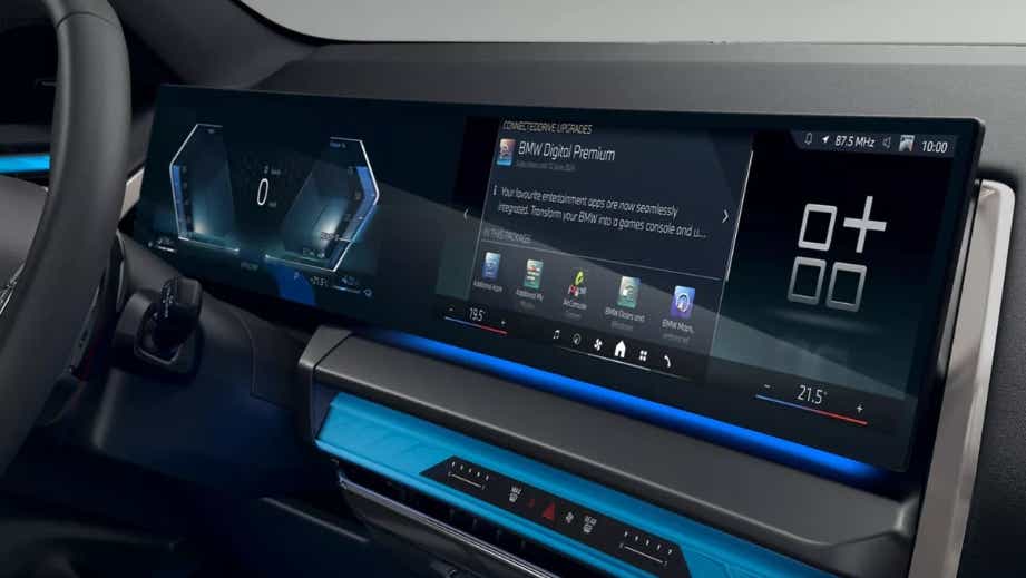 interior dashboard of a BMW X3