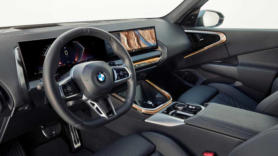 interior dashboard of a BMW X3