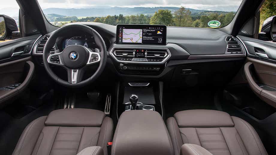 interior dashboard of a BMW X3 2023-2024