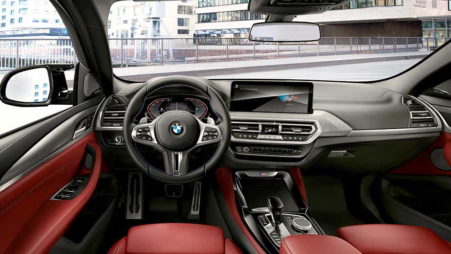 interior dashboard of a BMW x4