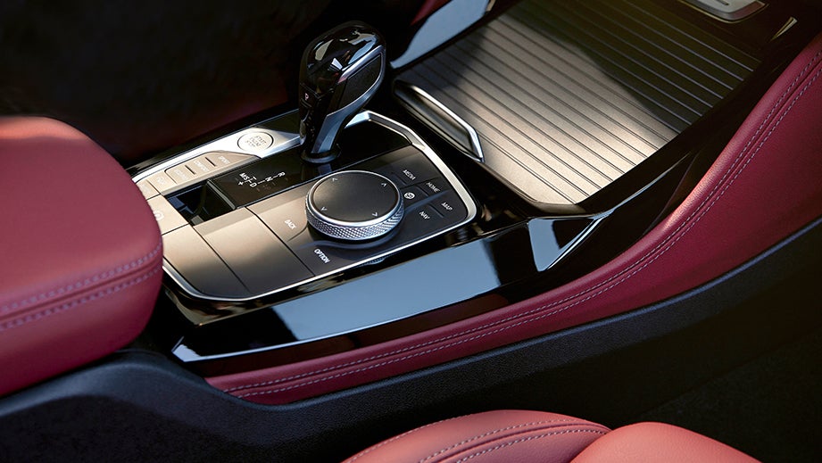 center console and gear selector of a BMW x4