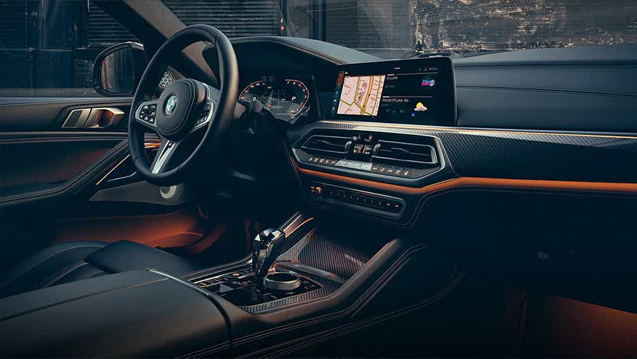Interior dashboard of a BMW X6