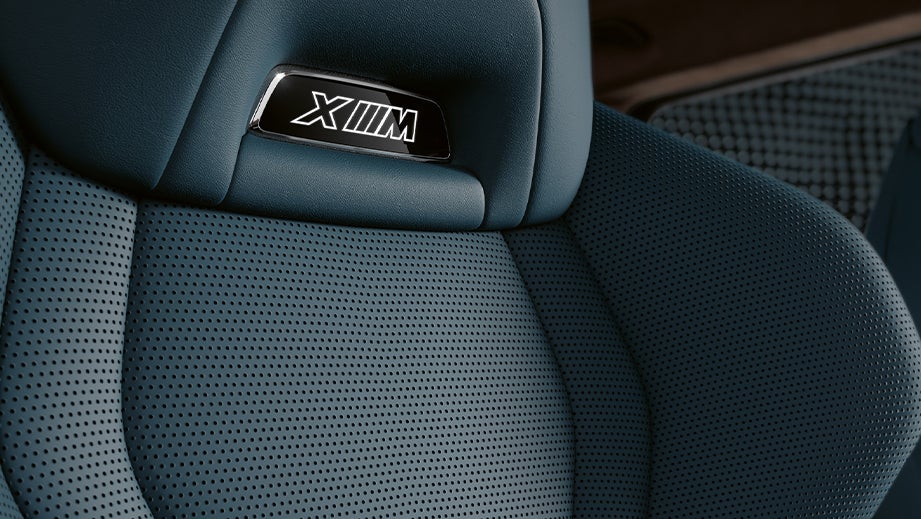Front seat detail of a BMW XM