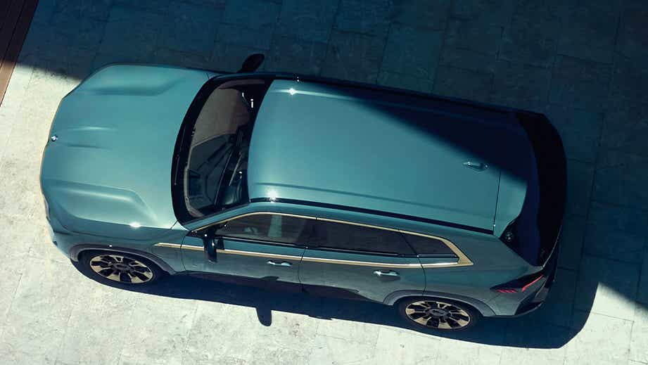 Top view of a BMW XM