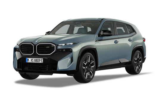 front three-quarter view of a BMW XM