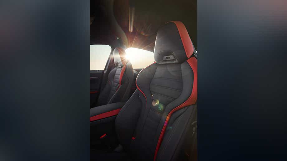 front seats interior of a BMW i4