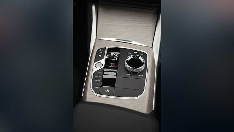 center console controls of a BMW i4