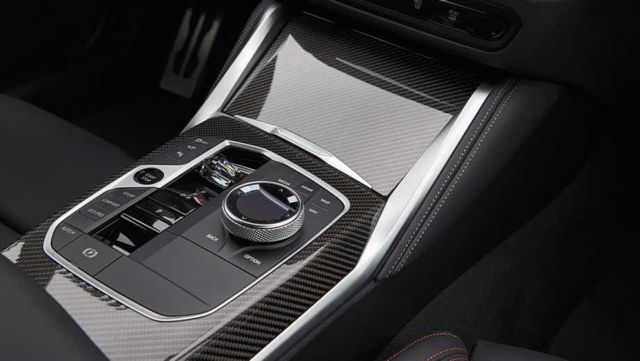 Center console of a BMW i4