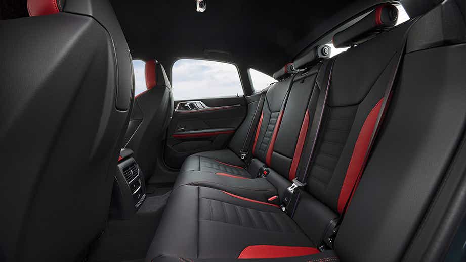 rear seat interior of a BMW i4