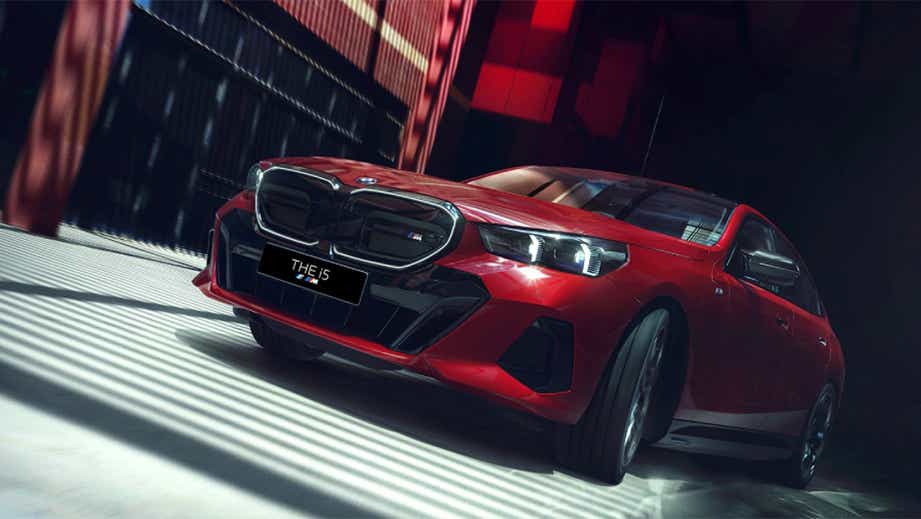 Front view of a BMW i5