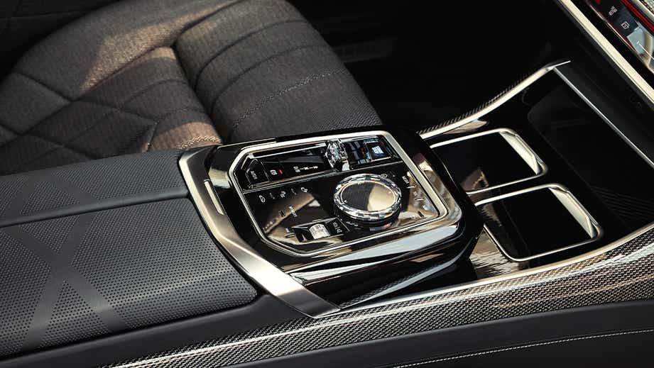 interior center console of a BMW i7