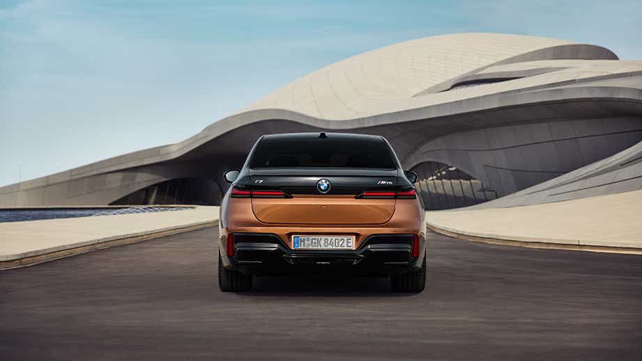 rear view of a BMW i7