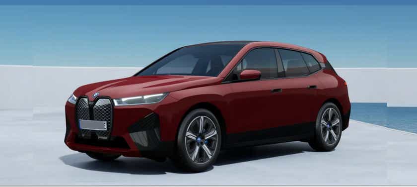 Front three-quarter view of a BMW iX