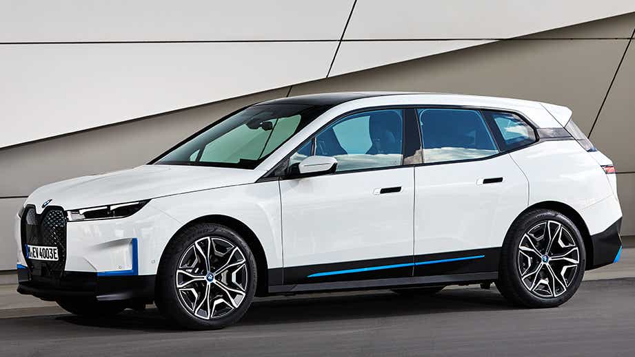 side view of a BMW iX