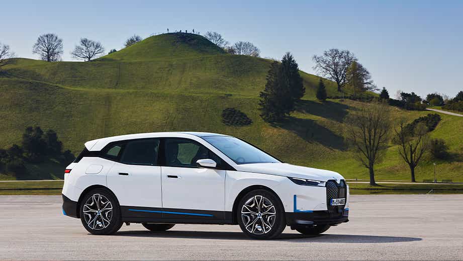 side view of a BMW iX