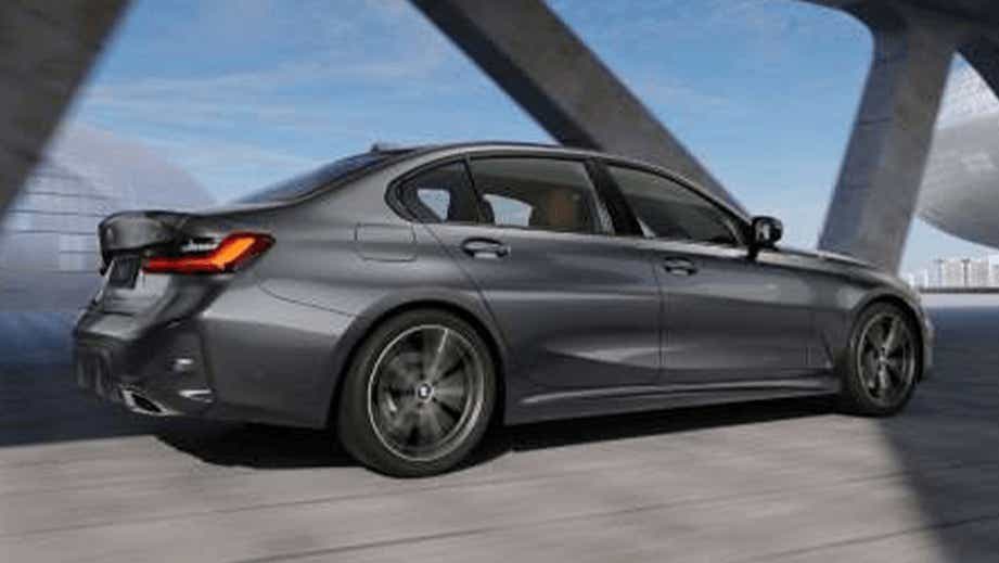 rear three-quarter of a BMW 3 Series Gran Limousine