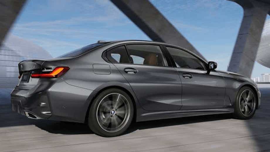 rear three-quarter of a BMW 3 Series Gran Limousine