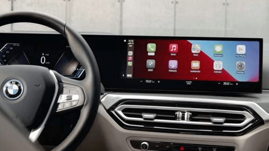interior dashboard of a BMW 3 Series Gran Limousine