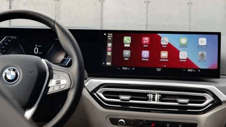 interior dashboard of a BMW 3 Series Gran Limousine