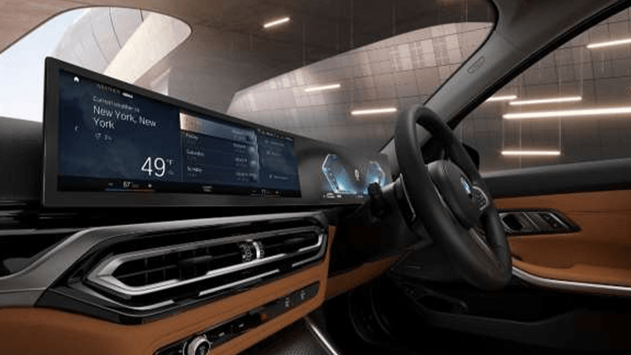 interior dashboard of a BMW 3 Series Gran Limousine