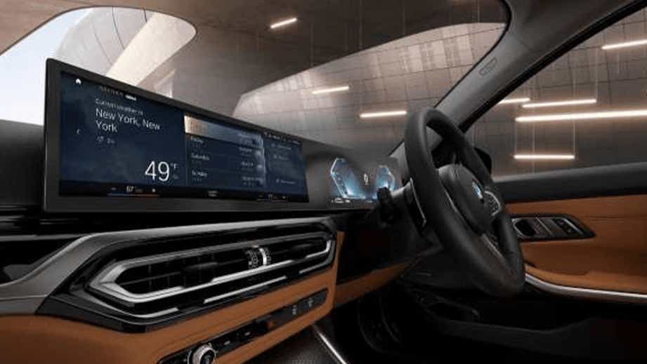 interior dashboard of a BMW 3 Series Gran Limousine