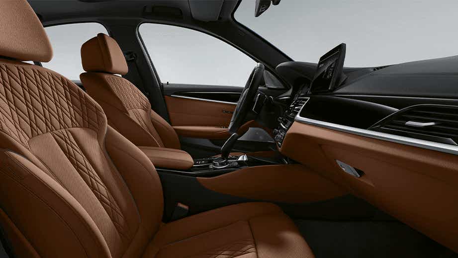 interior dashboard view of a BMW 5 Series 2021-2023