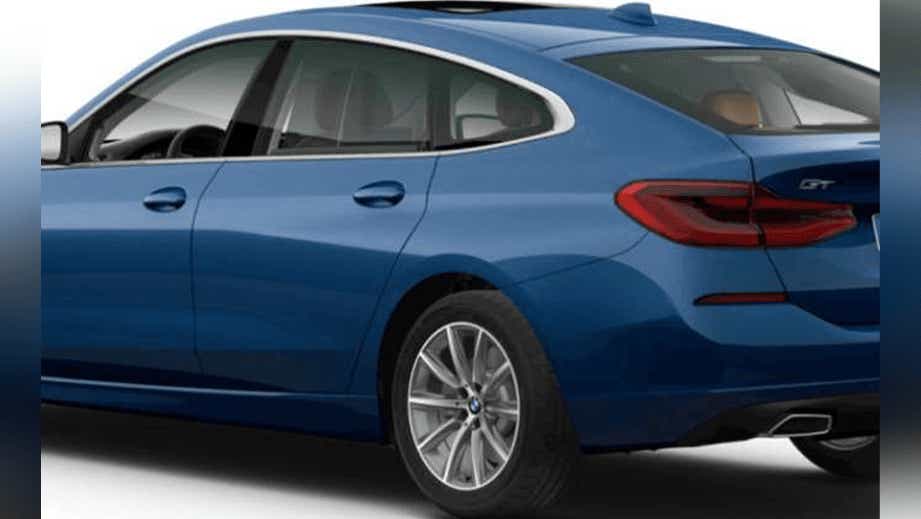 rear three-quarter of a Individual Tanzanite Blue BMW 6 Series