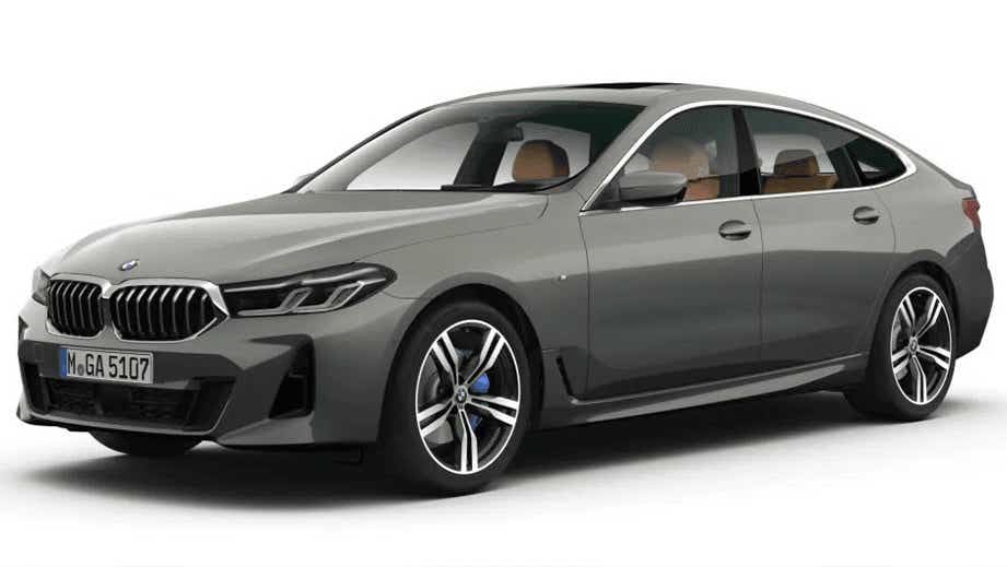 front three-quarter view of a BMW 6 Series