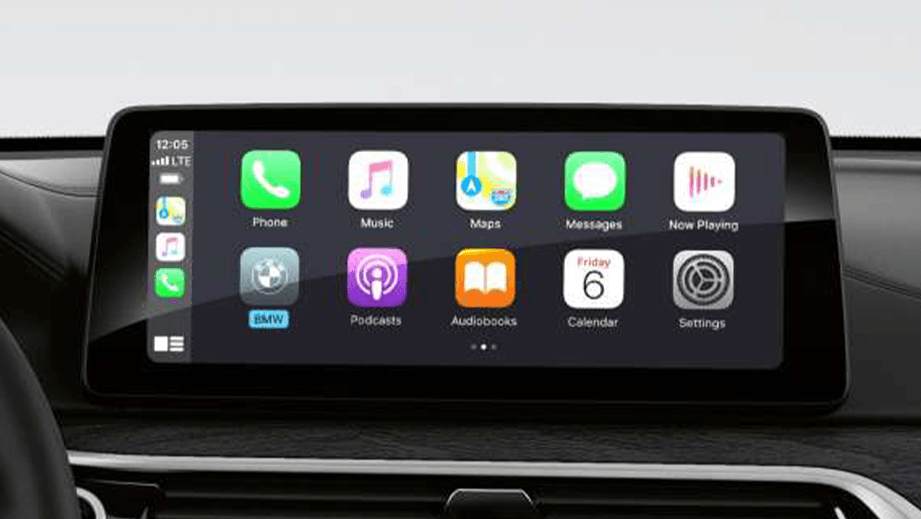 interior dashboard screen of a BMW 6 Series