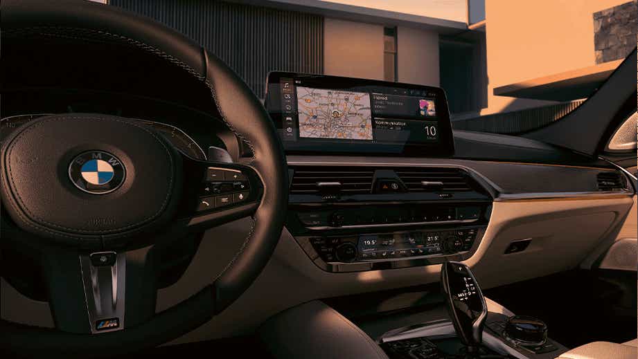 Interior dashboard of a BMW 6 Series