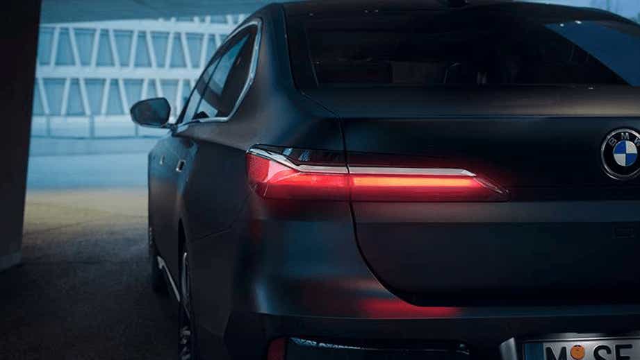 rear view of a BMW 7 Series