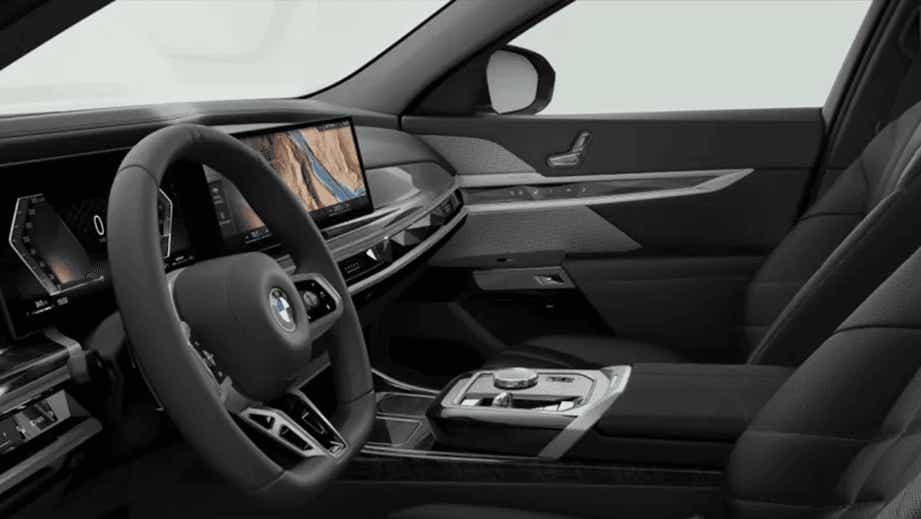 interior dashboard view of a BMW 7 Series