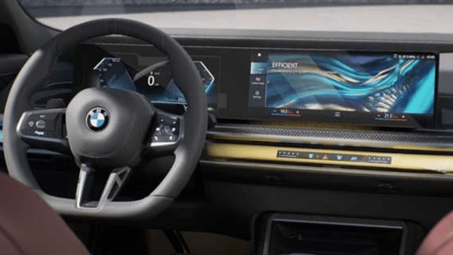 interior dashboard view of a BMW 7 Series