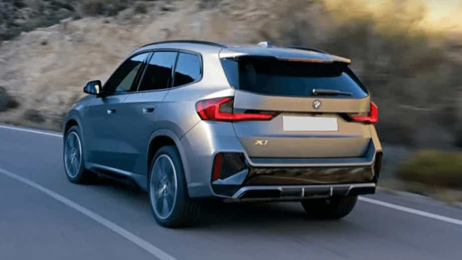 rear three-quarter view of a BMW X1