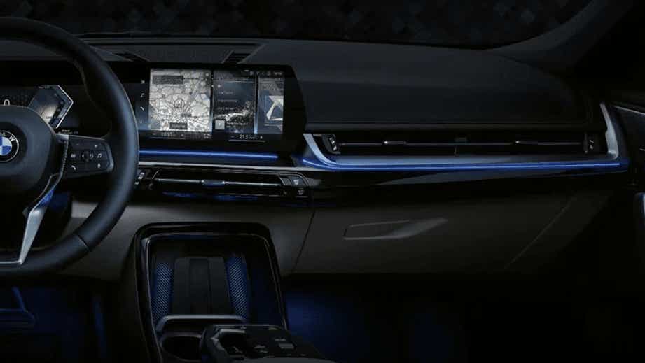 interior dashboard of a BMW X1