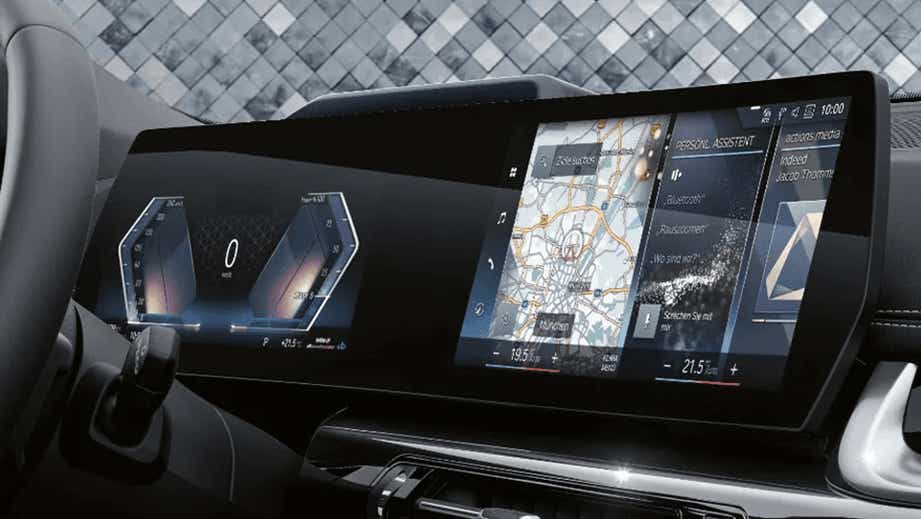 interior dashboard display of a BMW X1