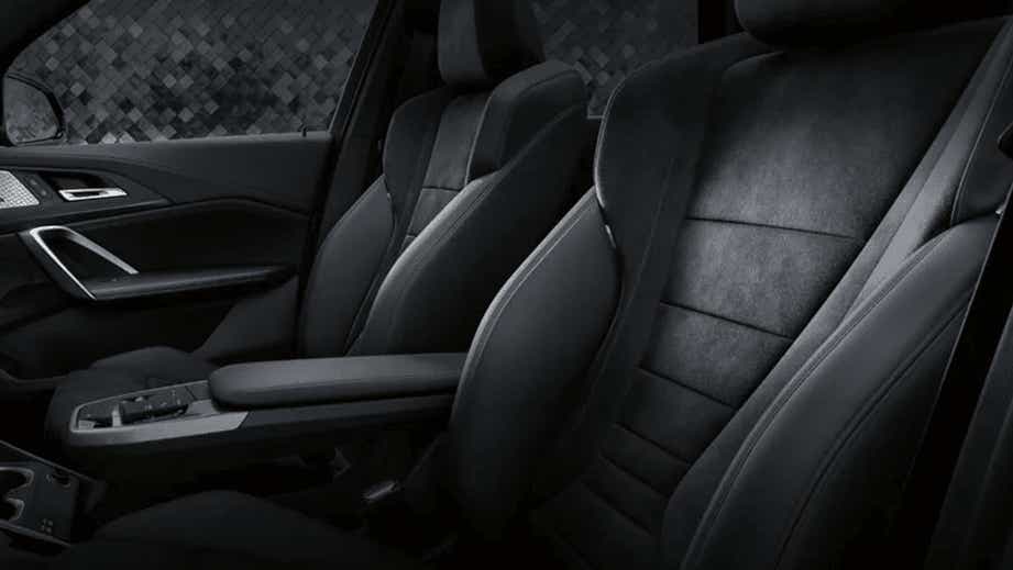 front seats and dashboard of a BMW X1