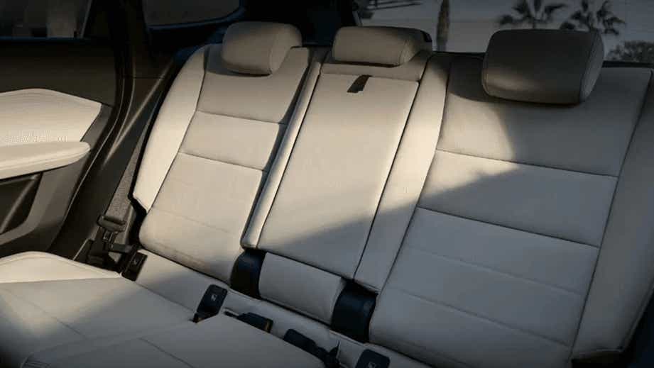 rear seat view of a BMW X1