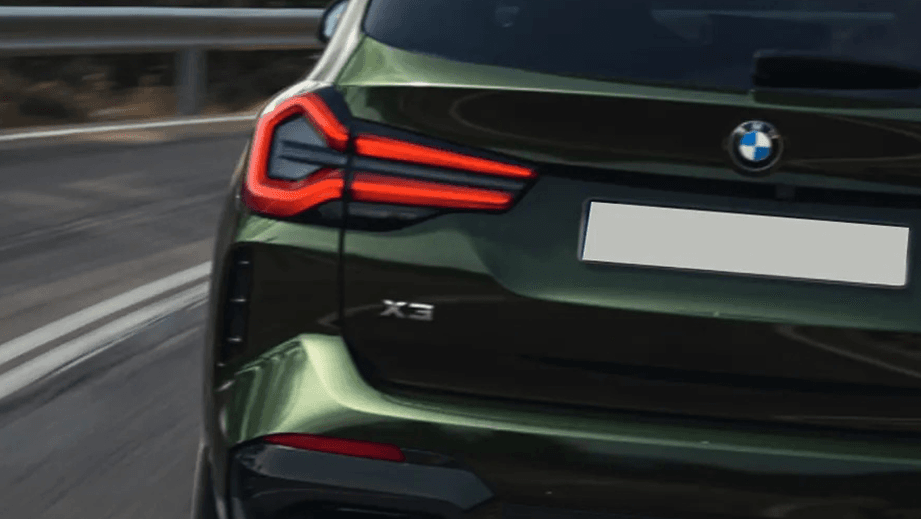 rear view of a BMW X3 2023-2024