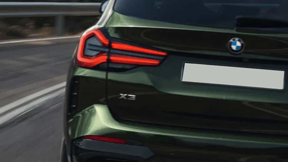 rear view of a BMW X3 2023-2024