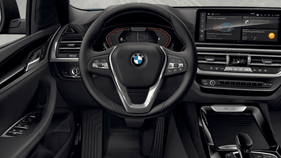interior dashboard of a BMW X3 2023-2024