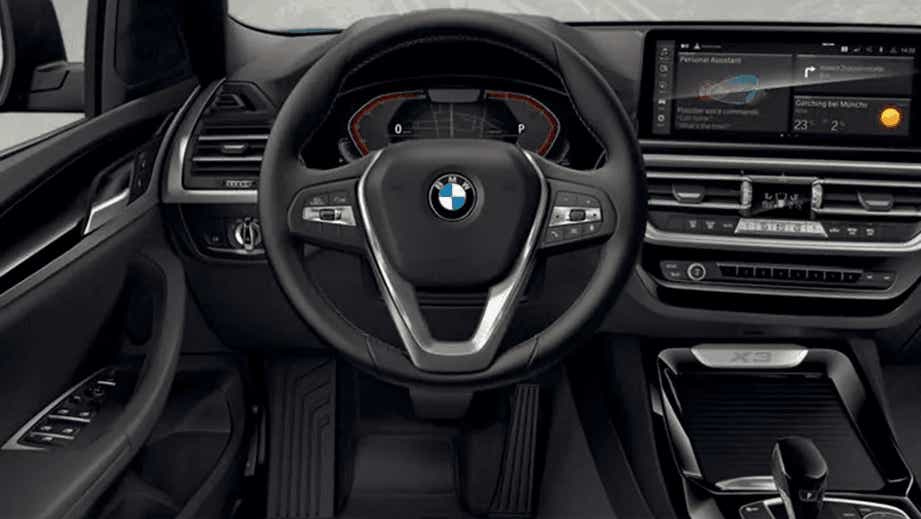 interior dashboard of a BMW X3 2023-2024