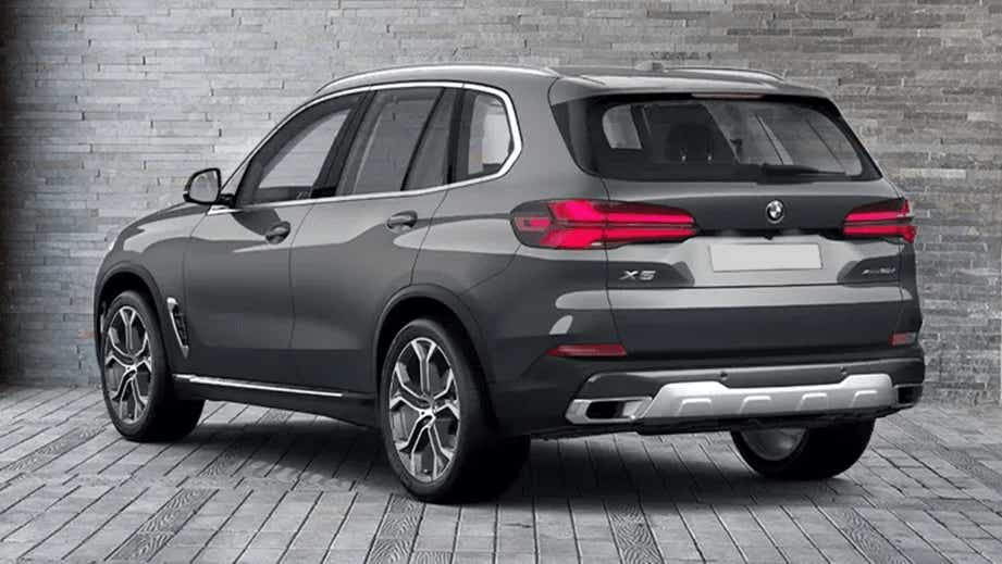 Rear three-quarter view of a BMW X5